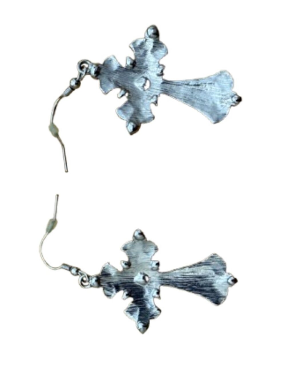 Ornate Cross drop earrings - Picture 3 of 5